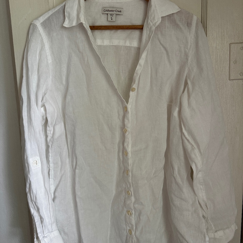 Cold water Creek Linen Shirt